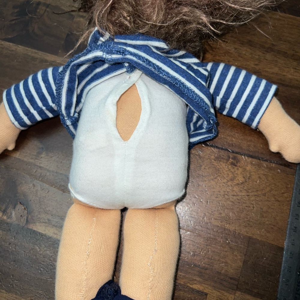 Kathe Kruse Waldorf Doll Germany Clothes Brown Hair  14” Cloth Boy Doll Rare - Picture 4 of 6